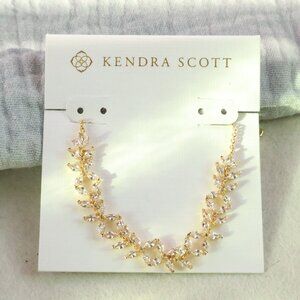 Kendra Scott Rosalie Gold Tennis Bracelet White CZ